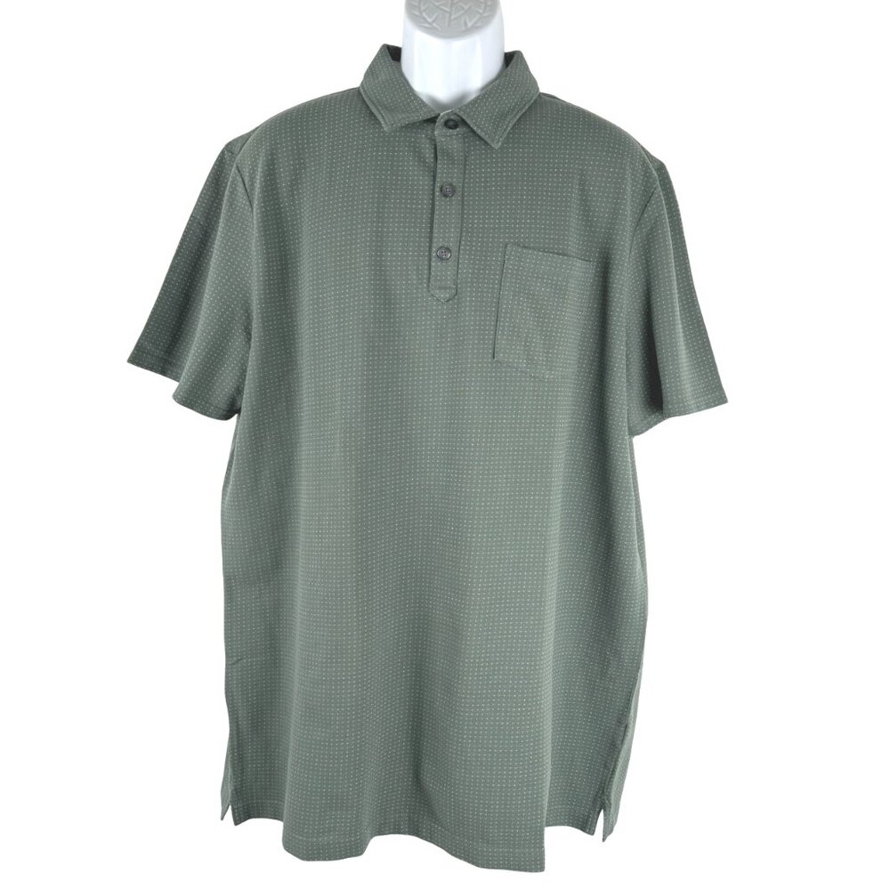 Banana Republic Performance Pique Polo Shirt Mens 2XLT Green NWT‎ TP-3534